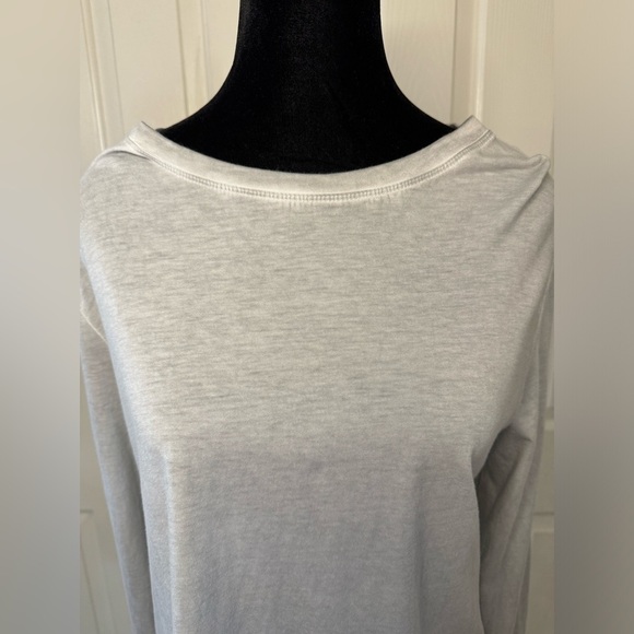 Cloth & Stone Womens Top M Open Back Tee Shirt Gray Long Sleeve Modal Cotton - Picture 5 of 8